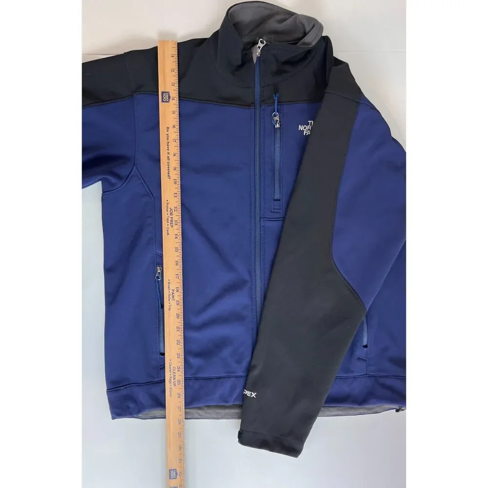 The North Face Men's Apex Soft Shell Jacket Blue Black Size L